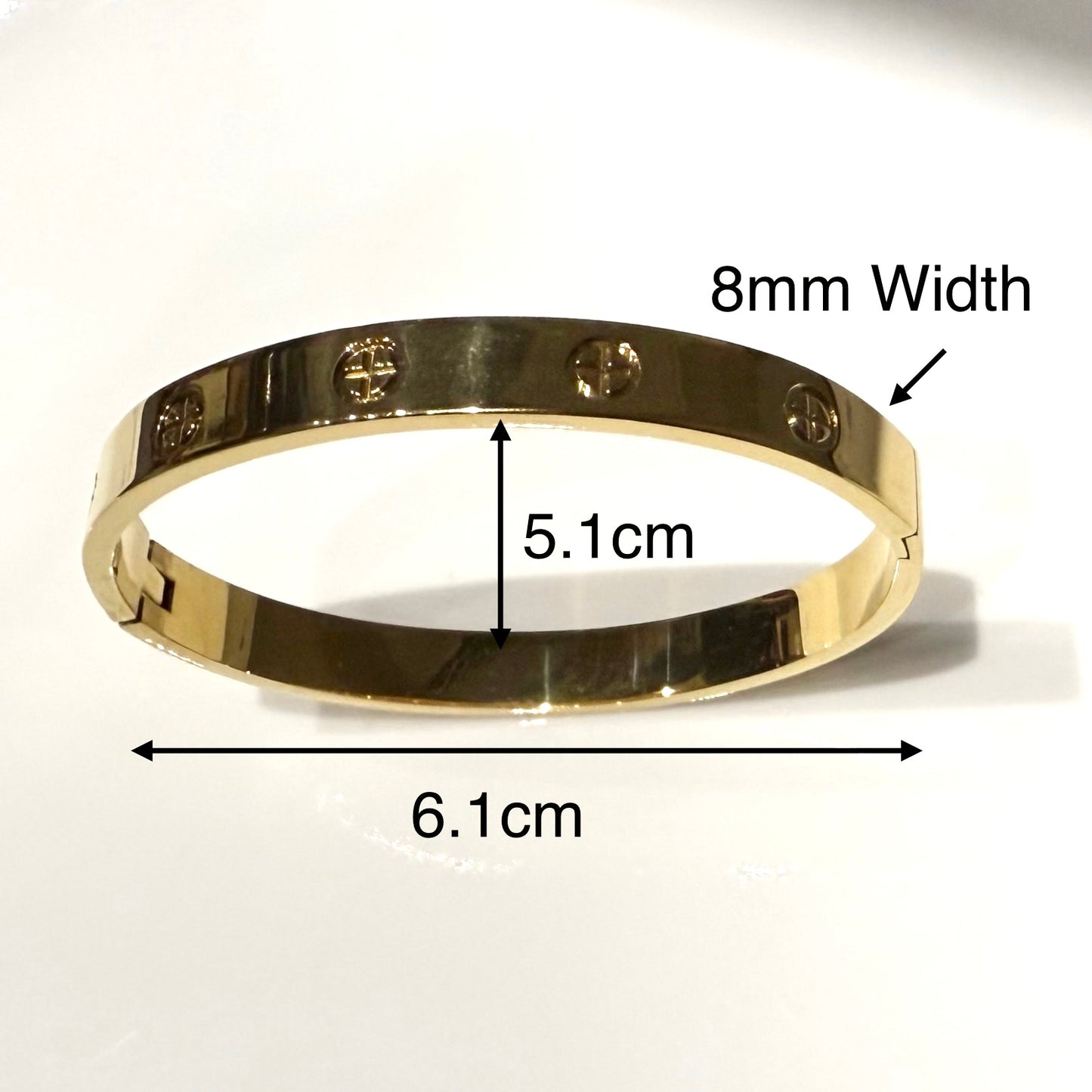 Luxury Gold Plated Stainless Steel Bracelet