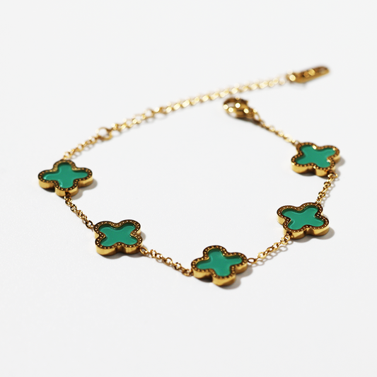 Clover Bracelet - Green