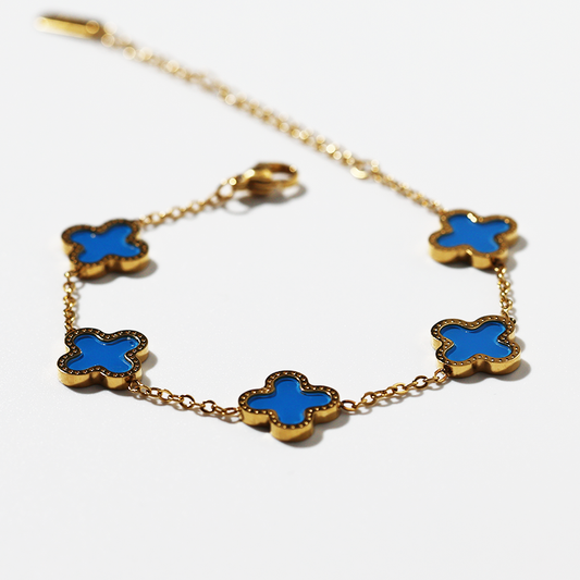 Clover Bracelet - Dark Blue