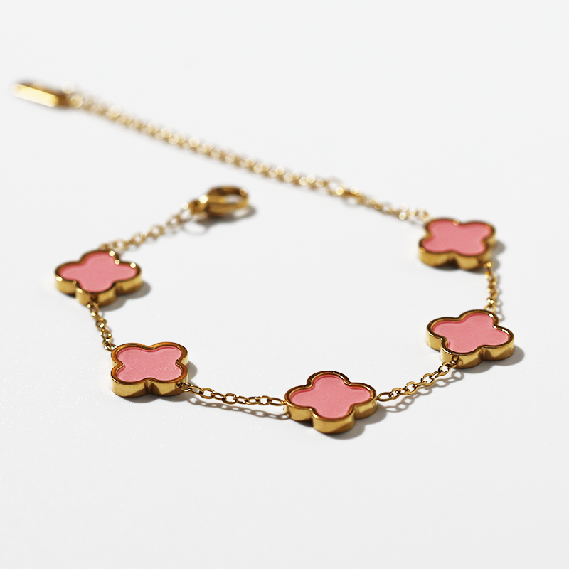 Clover Bracelet - Pink