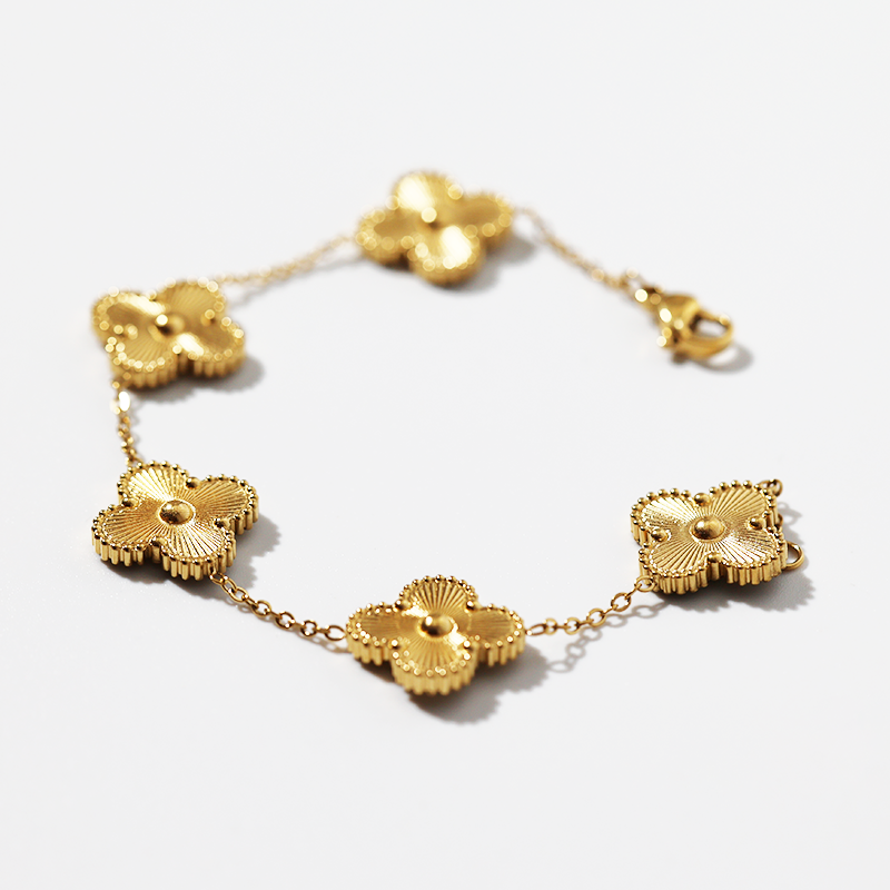 Gold Clover Bracelet